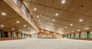 Inside view of the 120’x240’ indoor arena